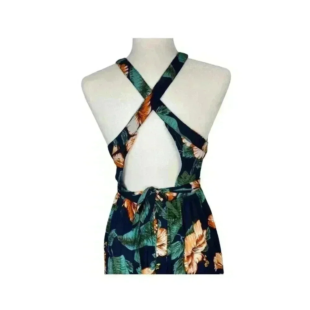 Lulus Temptation Island Floral Maxi Dress Size Small Wedding Summer Temptation